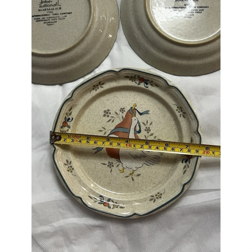 Vtg International Marmalade Stoneware 25 Pieces Goose Cottagecore Country